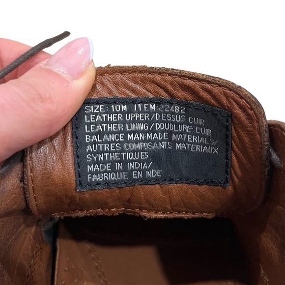 Vintage R&R Classic Brown Leather Lace-Up Walking Shoes – Men's Size 10 NWOT - Picture 9 of 10